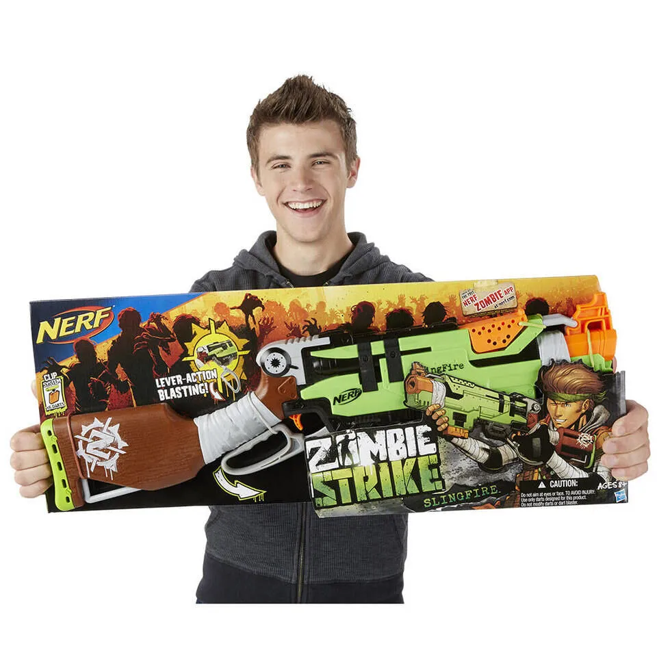 Nerf Zombie Strike Slingfire Blaster Thumbnail 3