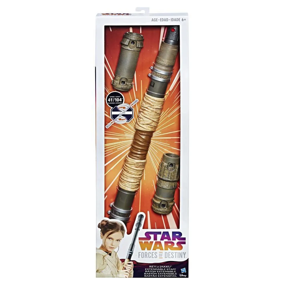 Hasbro Star Wars Forces of Destiny Rey of Jakku Extendable Staff Thumbnail 1