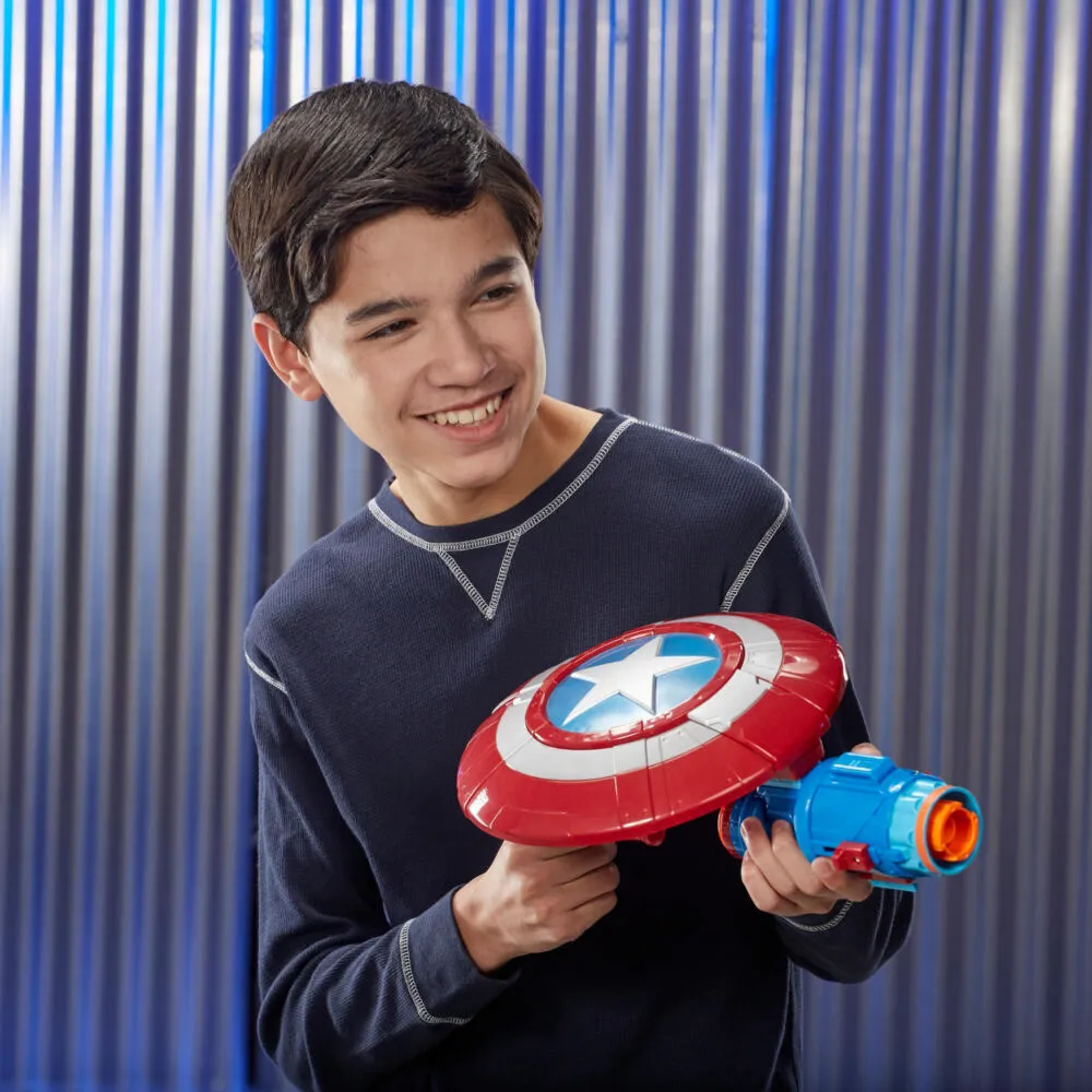 Hasbro Marvel Avengers: Infinity War Nerf Captain America Assembler Gear Thumbnail 5