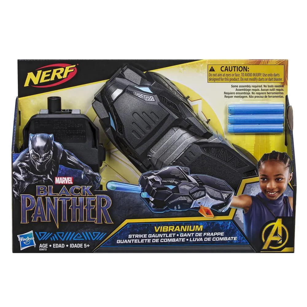 Hasbro Marvel Black Panther Nerf Vibranium Strike Gauntlet Thumbnail 1