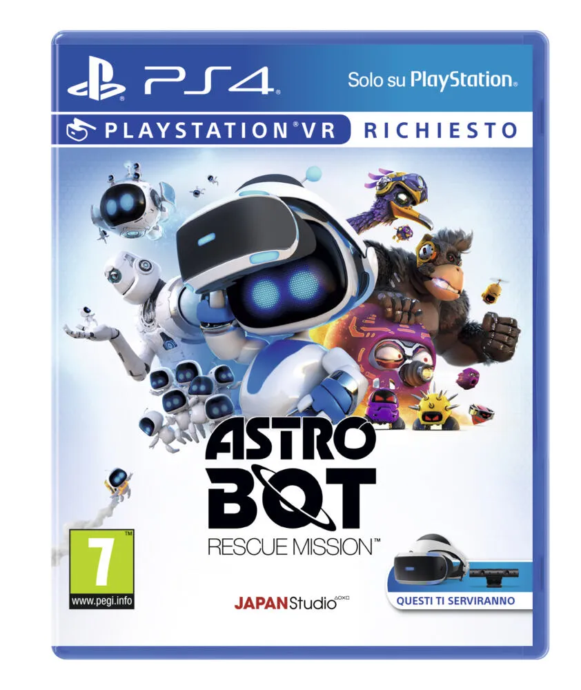 Sony Astro Bot Rescue Mission, PS4 standart İngilizce, İtalyan PlayStation 4 Oyun