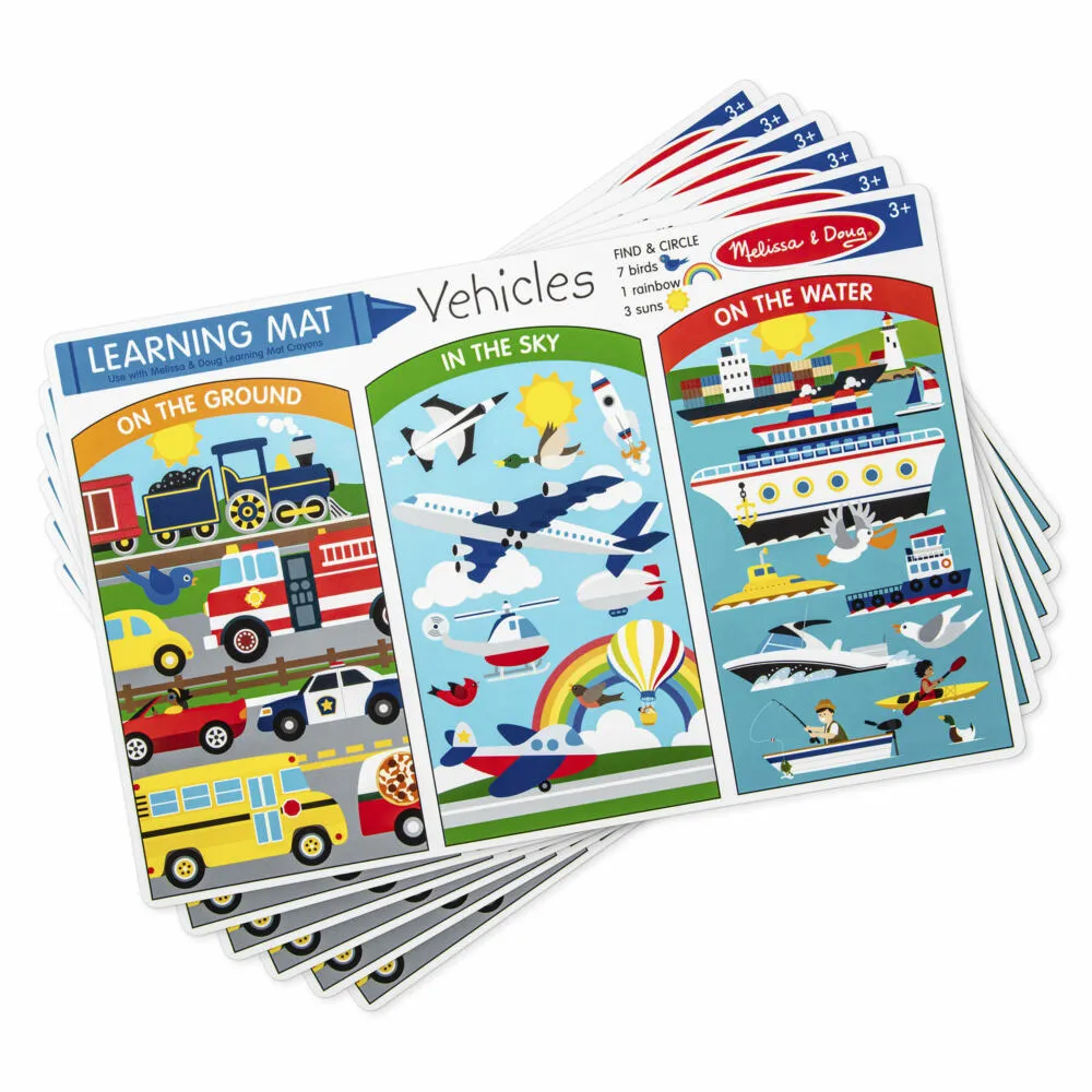 Melissa & Doug Vehicles Learning Mat Eğitici Oyuncak