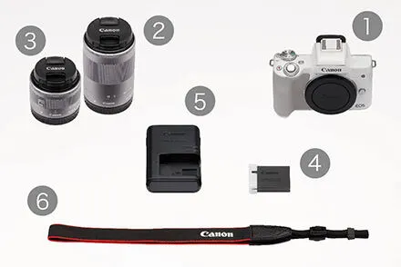 Canon Kiss M + EF-M 15-45mm + 55-200mm 2682C003 Thumbnail 4