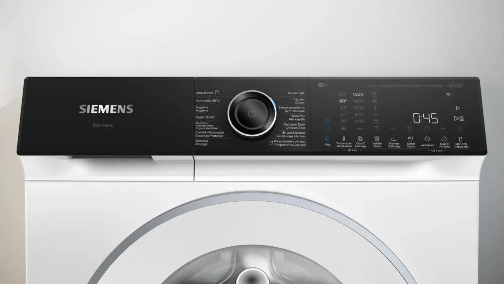 Siemens iQ500 WG56H2A9FG çamaşır makinesi Önden yüklemeli 10 kg 1580 RPM Beyaz Thumbnail 1