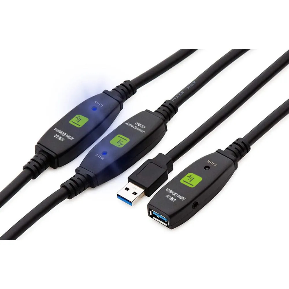 Techly ICUR30200 USB A to USB A (20 m) USB Kablosu Thumbnail 1