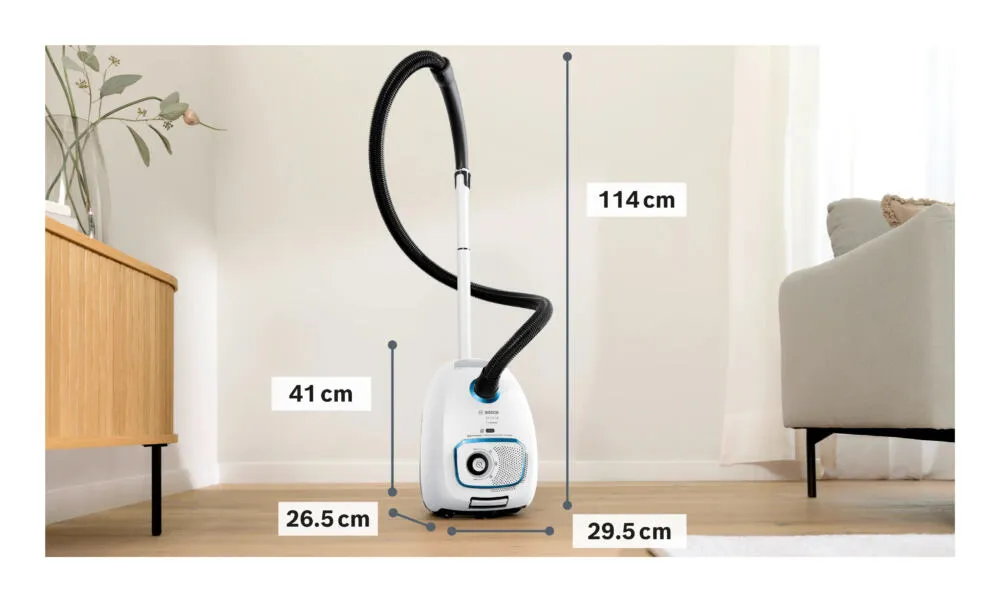 Bosch Serie 4 BGL41SIL1H elektrik süpürgesi 4 l Tambur vakum Kuru 700 W Toz torbası Thumbnail 6