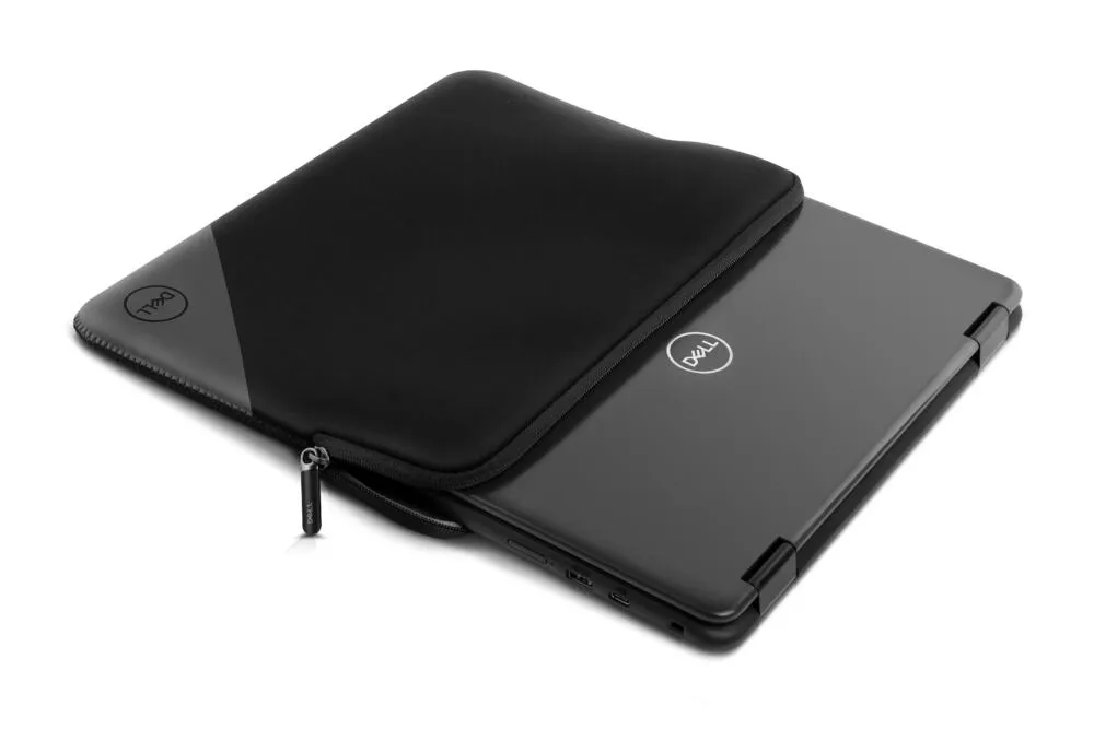 DELL ES1520V 38,1 cm (15") Fermuarlı kılıf Siyah, Yeşil Laptop Çantası