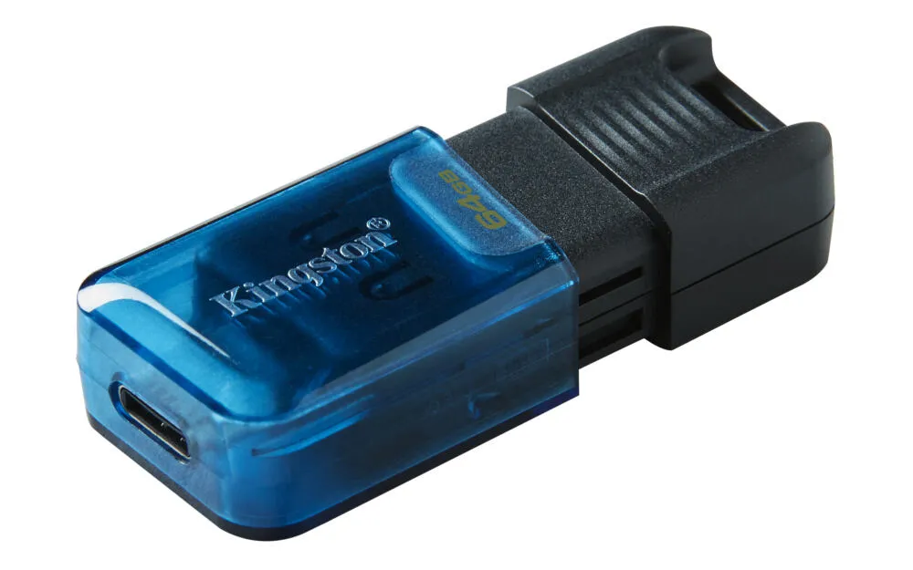 Kingston Technology DataTraveler 80 M DT80M/64GB 64 GB Type-C USB 3.2 200 MB/s Flash Bellek Thumbnail 5