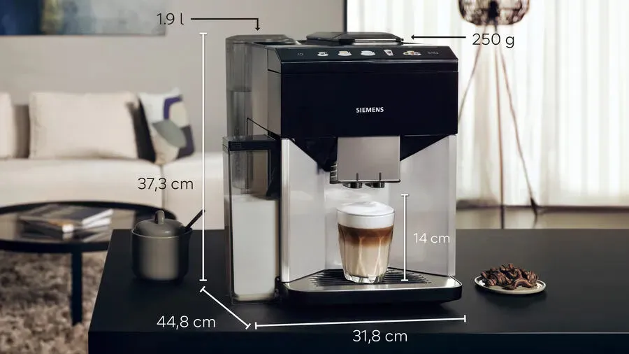 Siemens EQ.500 TQ513R01 kahve makinesi Tam otomatik Espresso makinesi 1,9 l Thumbnail 2