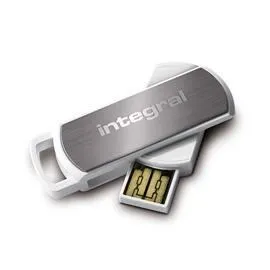 Integral GB360GY USB flash sürücü 4 GB A tipi USB 2.0 Gri, Beyaz USB Bellek