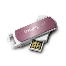 Integral GB360PK USB flash sürücü 4 GB A tipi USB 2.0 Pembe, Beyaz USB Bellek
