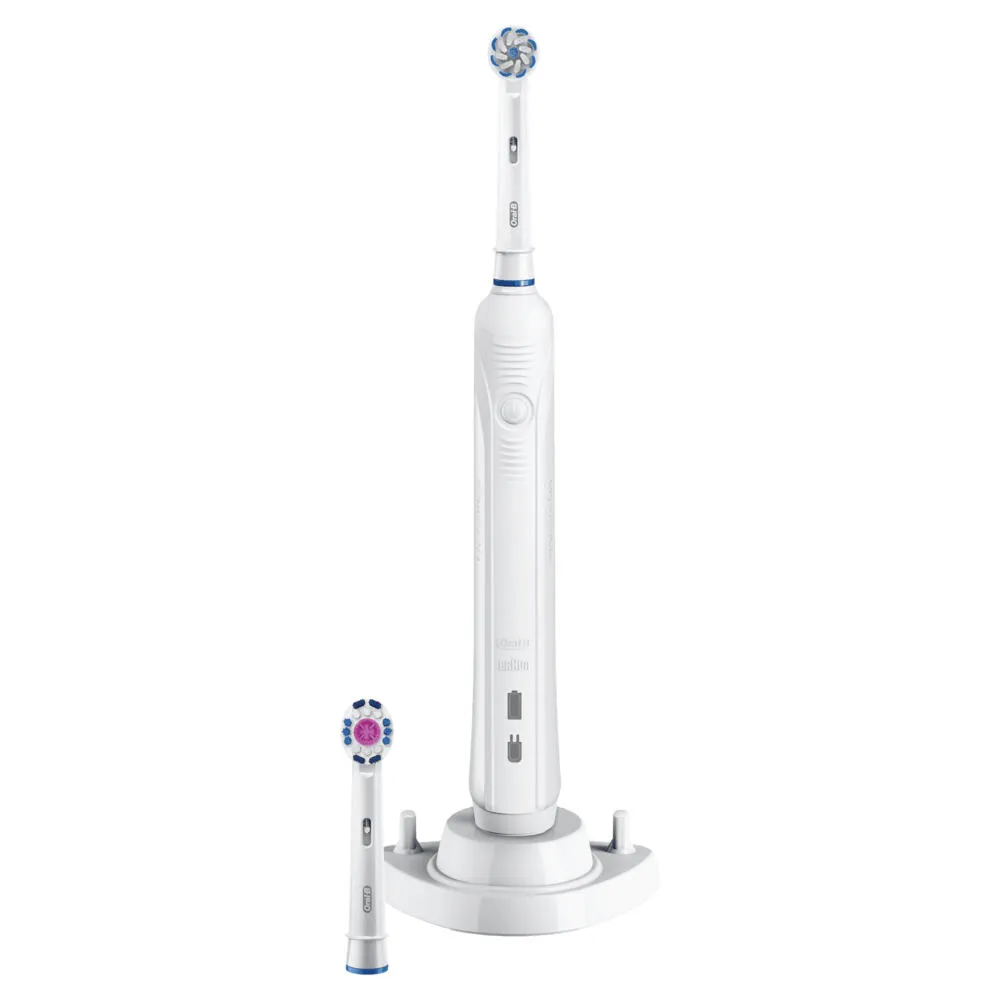 Oral-B 81662469 elektrikli diş fırçası Yetişkin Döner-titreşimli diş fırçası Beyaz Şarjlı Diş Fırçaları
