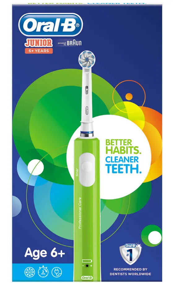 Oral-B Junior 6+ Çocuk Yeşil Şarjlı Diş Fırçaları