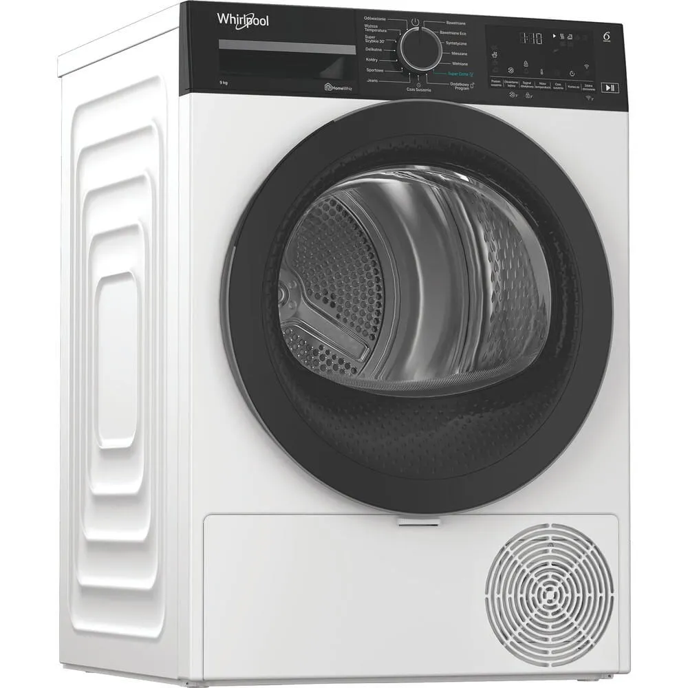 Whirlpool WD 95 WBB PL kurutucu Solo Önden yüklemeli 9 kg Beyaz Kurutma Makinesi