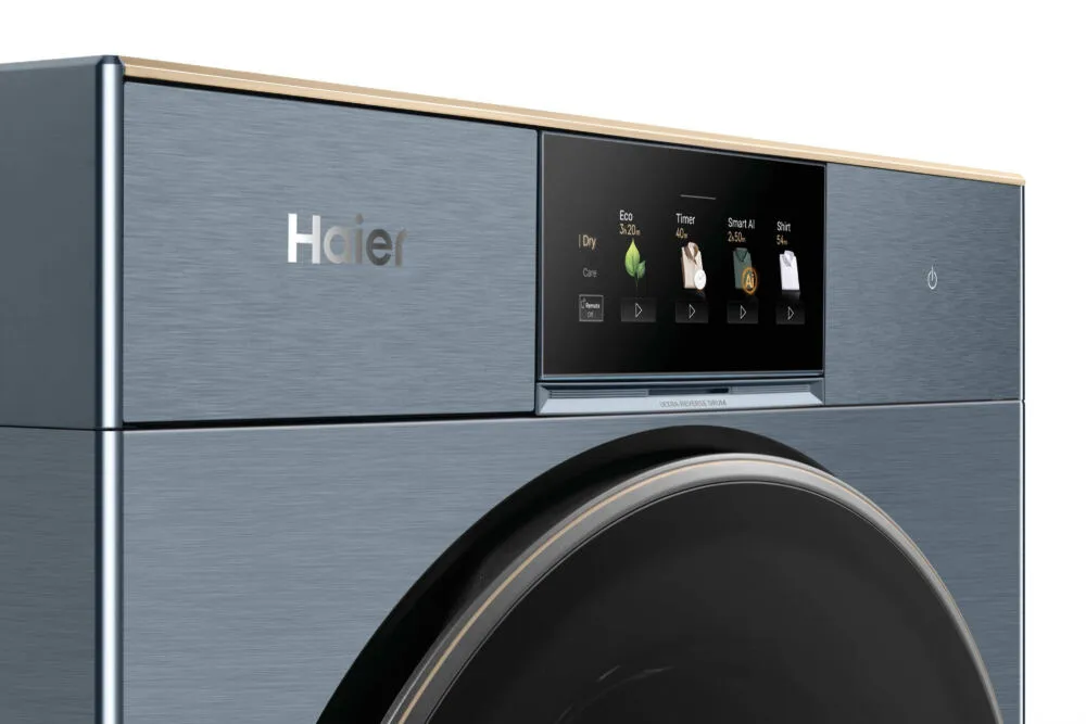 Haier HD90-BQL8GNU1 kurutucu Solo Önden yüklemeli 9 kg Mavi Thumbnail 5