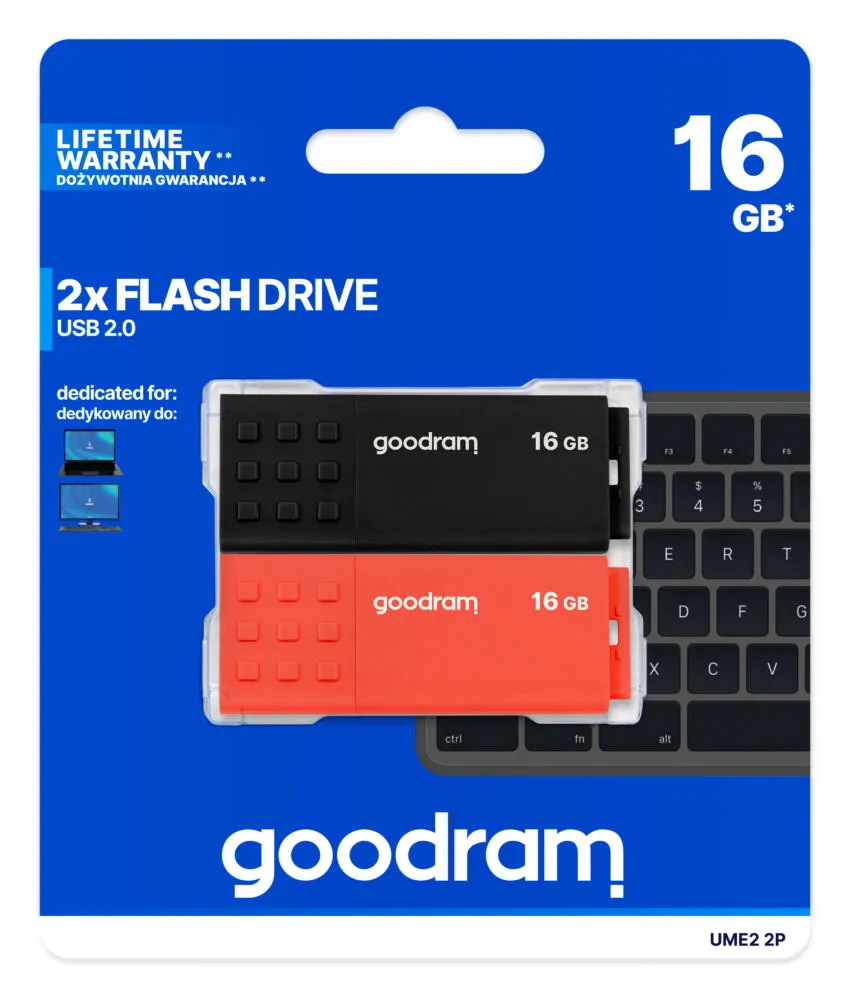 Goodram 2-PACK UME2-0320MXR11-2P 64 GB USB 3.2 Flash Bellek Thumbnail 2