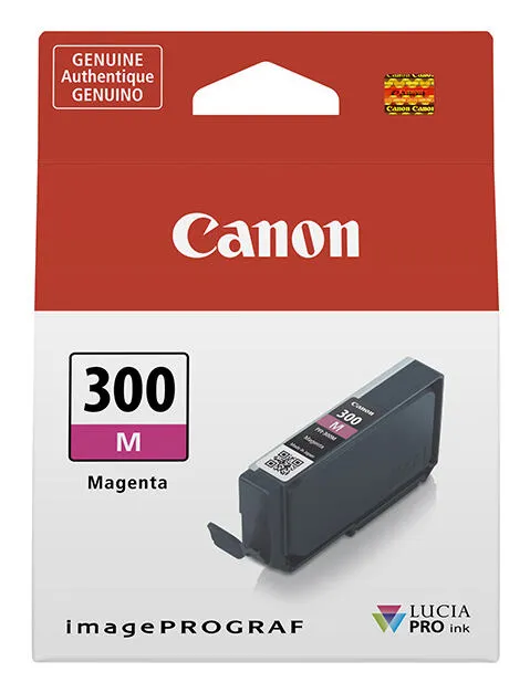 Canon PFI-300 mürekkep kartuşu 1 adet Orijinal Macenta Thumbnail 1