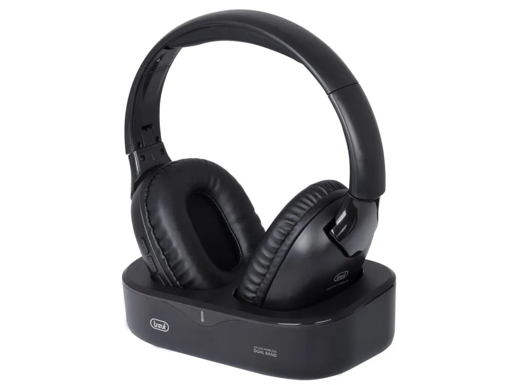 Trevi FRS 1490 RW Kulaklık Kablosuz Saç bandı Arama/Müzik/TV USB C Tipi Şarj standı Siyah