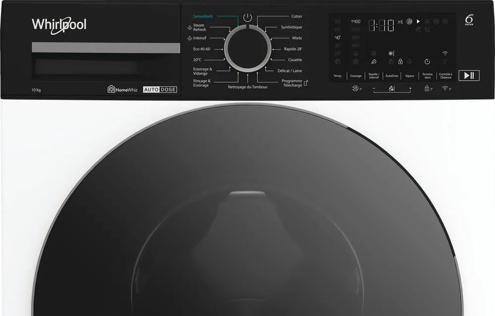 Whirlpool WPM 07W ADS FR çamaşır makinesi Önden yüklemeli 10 kg 1400 RPM Beyaz Thumbnail 5