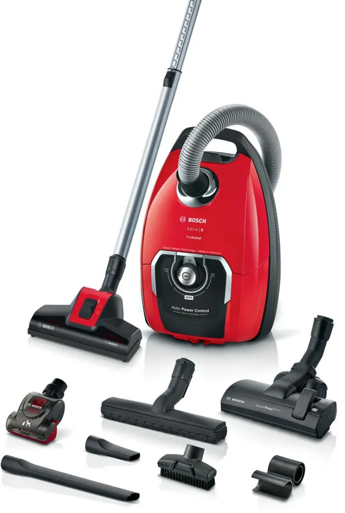 Bosch Serie 8 BGB8PET3A elektrik süpürgesi 5 l Kuru 890 W Toz torbası Elektrikli Süpürge
