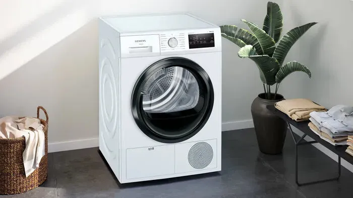 Siemens iQ300 WT45HVU5AT kurutucu Solo Önden yüklemeli 8 kg Beyaz Thumbnail 4