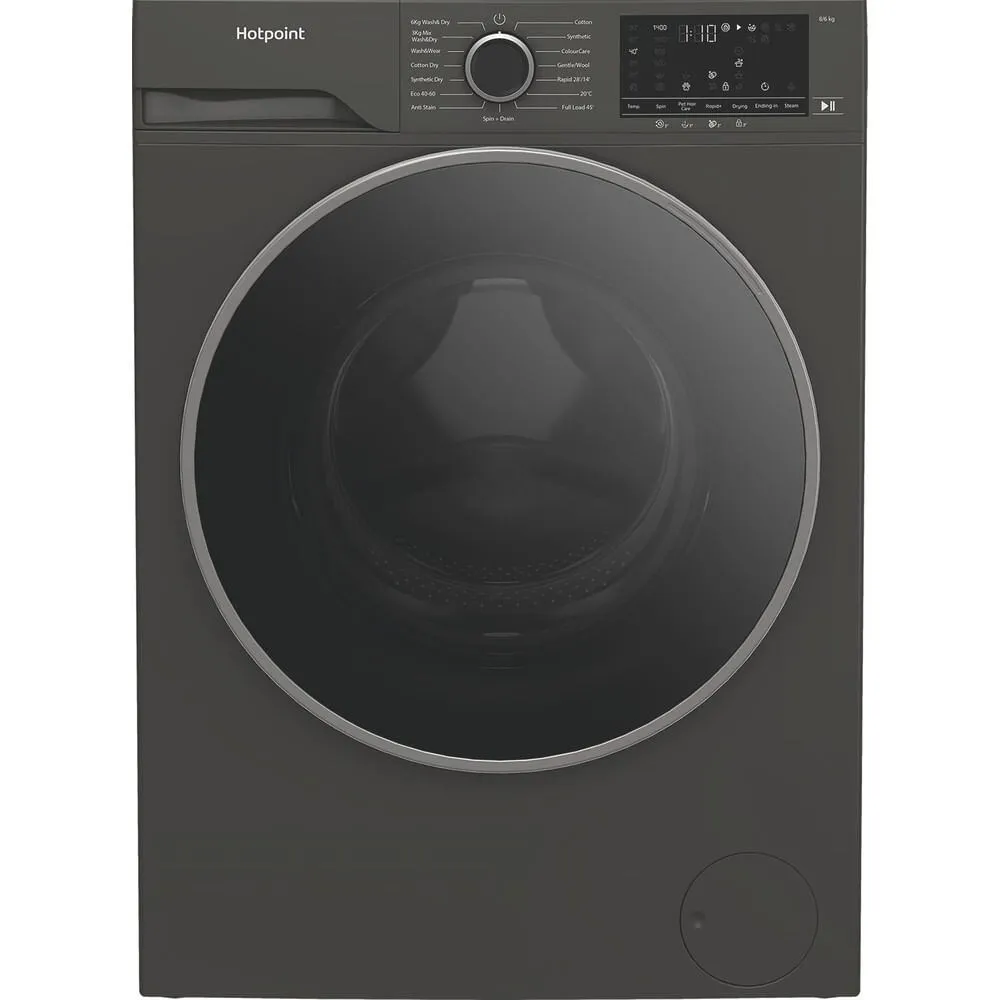 Hotpoint AntiStain HBD 8680G UK çamaşır kurutma makinesi Solo Önden yüklemeli Grafit Kurutmalı Çamaşır Makinesi