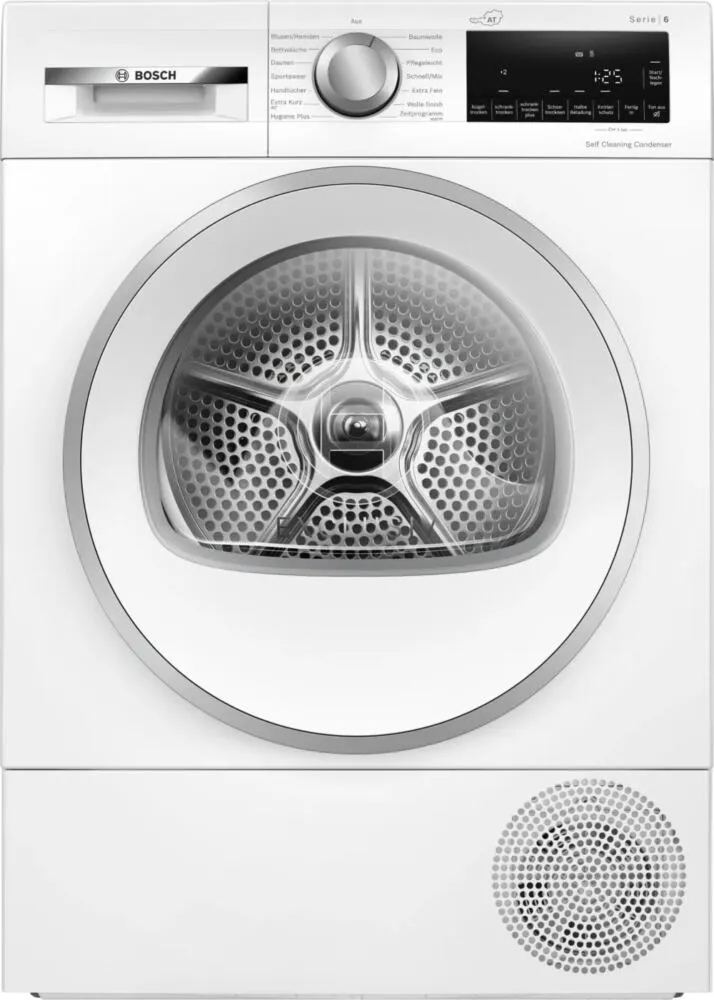 Bosch Serie 6 WQG245D5AT kurutucu Solo Önden yüklemeli 9 kg Beyaz Kurutma Makinesi