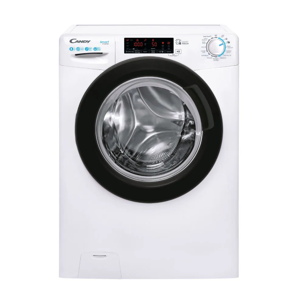 Candy Smart Inverter CSS 158TWMBE-47 çamaşır makinesi Önden yüklemeli 8 kg 1500 RPM Beyaz Çamaşır Makineleri