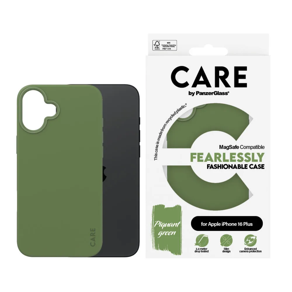 PanzerGlass CARE™ by PanzerGlass® Case Green w. MagSafe iPhone 16 Plus 1387 Thumbnail 2