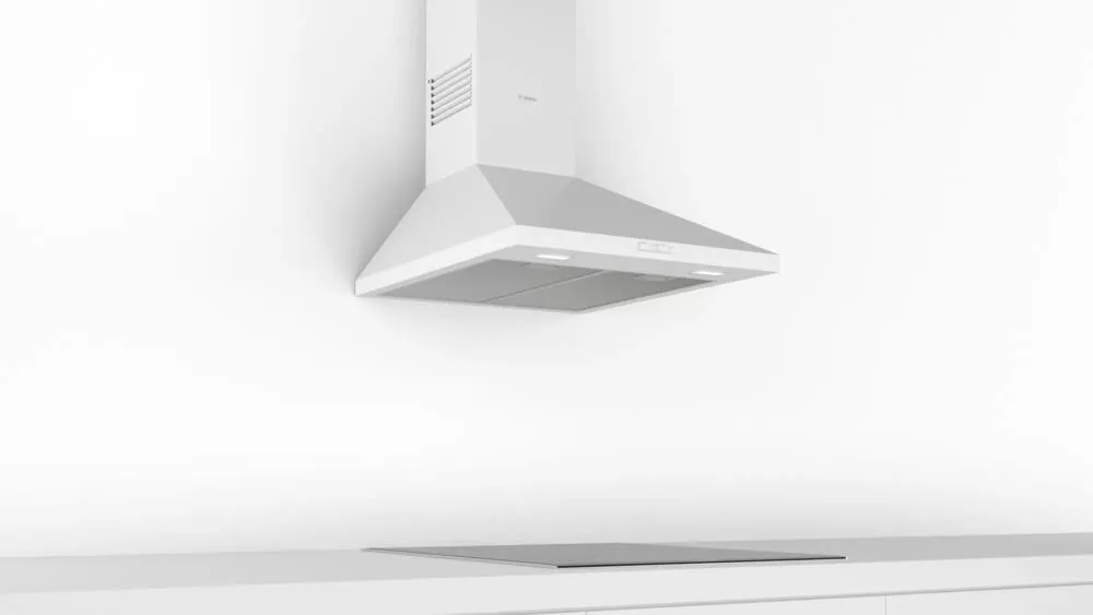 Bosch Serie 2 DWP64BC20 ocak bacası Duvara monteli Beyaz 365,3 m³/Saat Thumbnail 3