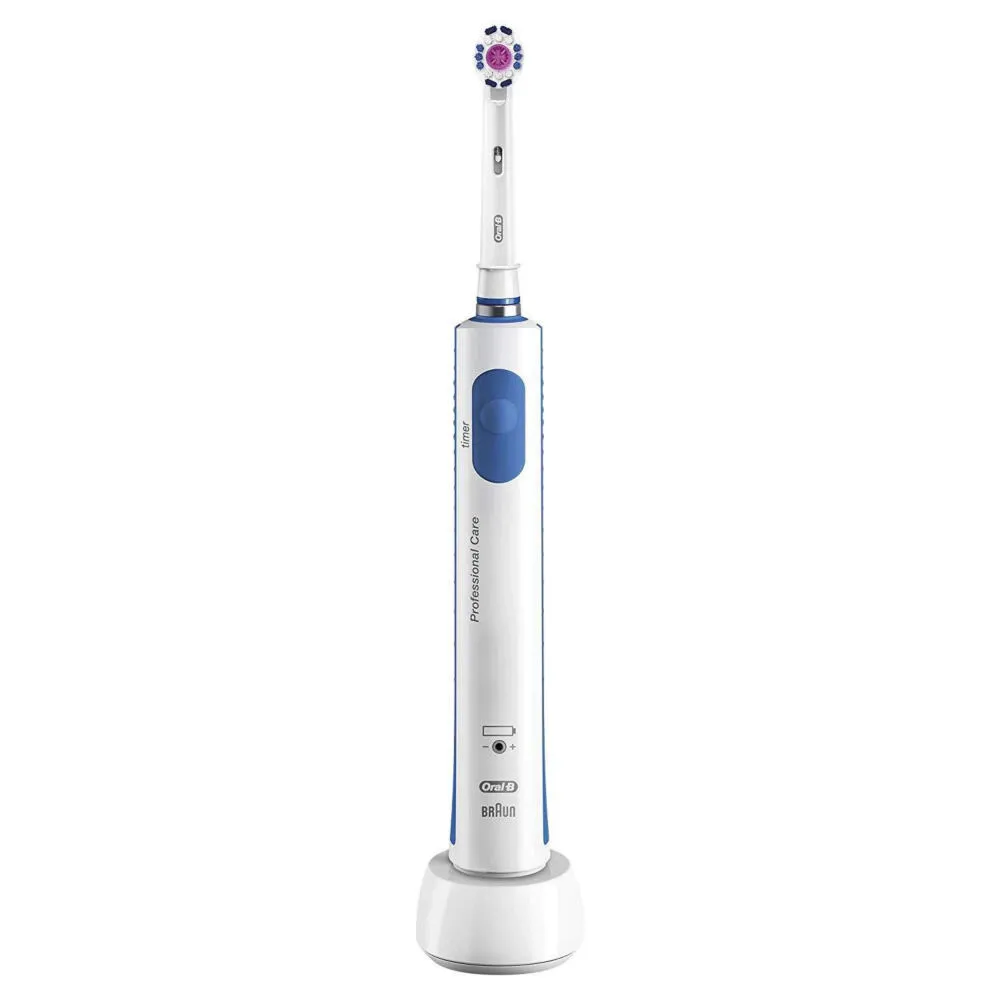 Oral-B PRO 600 3D-White Yetişkin Döner-titreşimli diş fırçası Mavi, Beyaz Şarjlı Diş Fırçaları