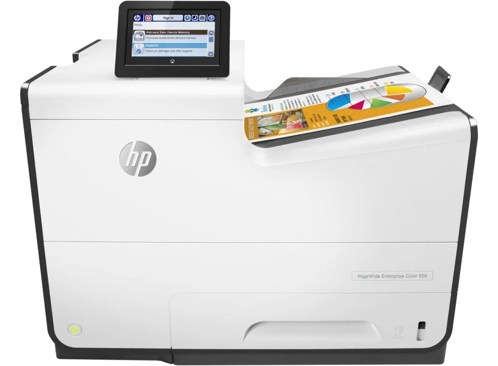 HP PageWide Enterprise Color 556dn inkjet yazıcı Renk 2400 x 1200 DPI A4 Mürekkepli Yazıcı