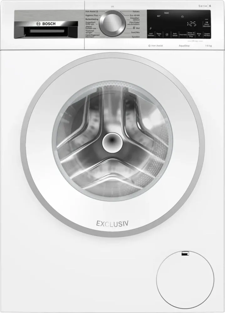 Bosch Serie 6 WGG246ZSNL çamaşır makinesi Önden yüklemeli 9 kg 1600 RPM Beyaz Çamaşır Makineleri