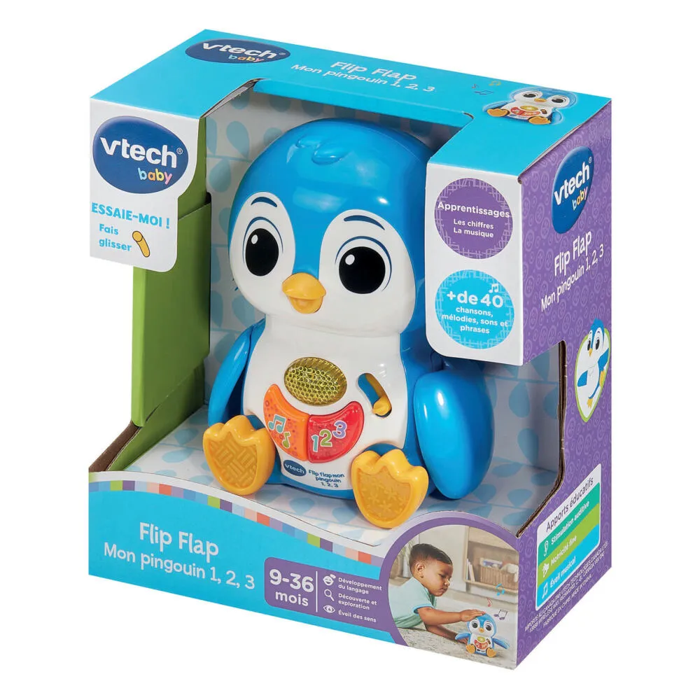 VTech Baby Flip Flap Mon Pingouin 1,2,3 80-586405 Thumbnail 8