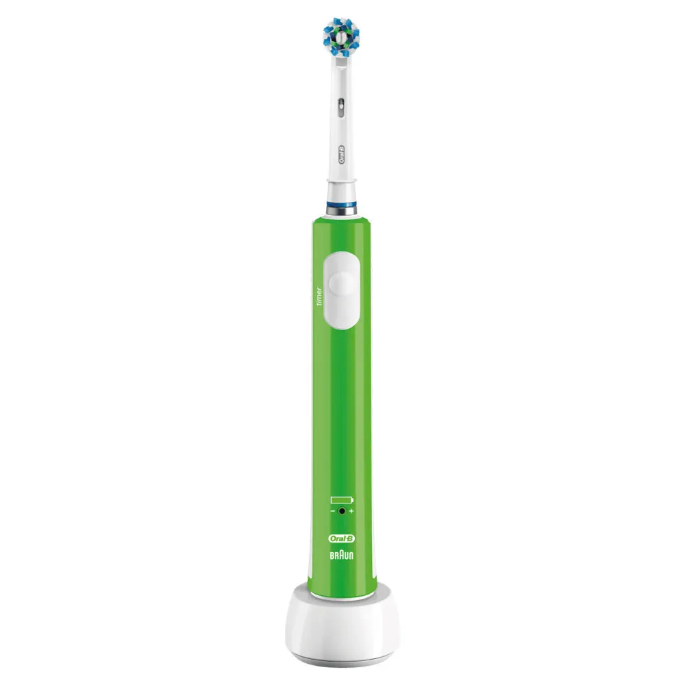 Oral-B PRO 80265114 elektrikli diş fırçası Yetişkin Döner-titreşimli diş fırçası Yeşil, Beyaz Şarjlı Diş Fırçaları
