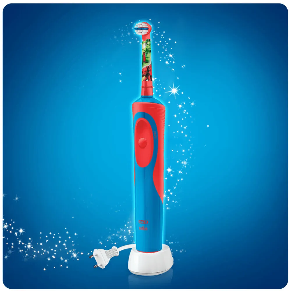 Oral-B Stages Power 80268188 elektrikli diş fırçası Çocuk Döner-titreşimli diş fırçası Mavi, Kırmızı Şarjlı Diş Fırçaları
