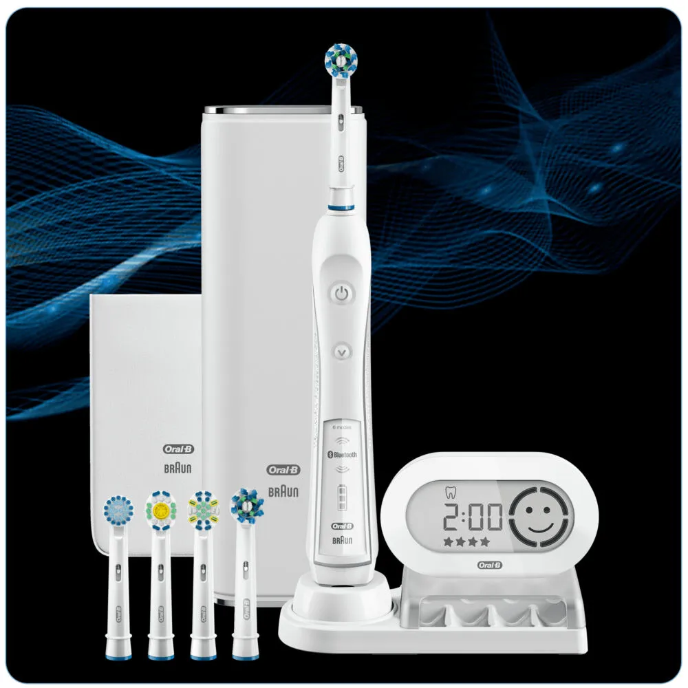 Oral-B PRO 80268463 elektrikli diş fırçası Yetişkin Döner-titreşimli diş fırçası Beyaz Şarjlı Diş Fırçaları