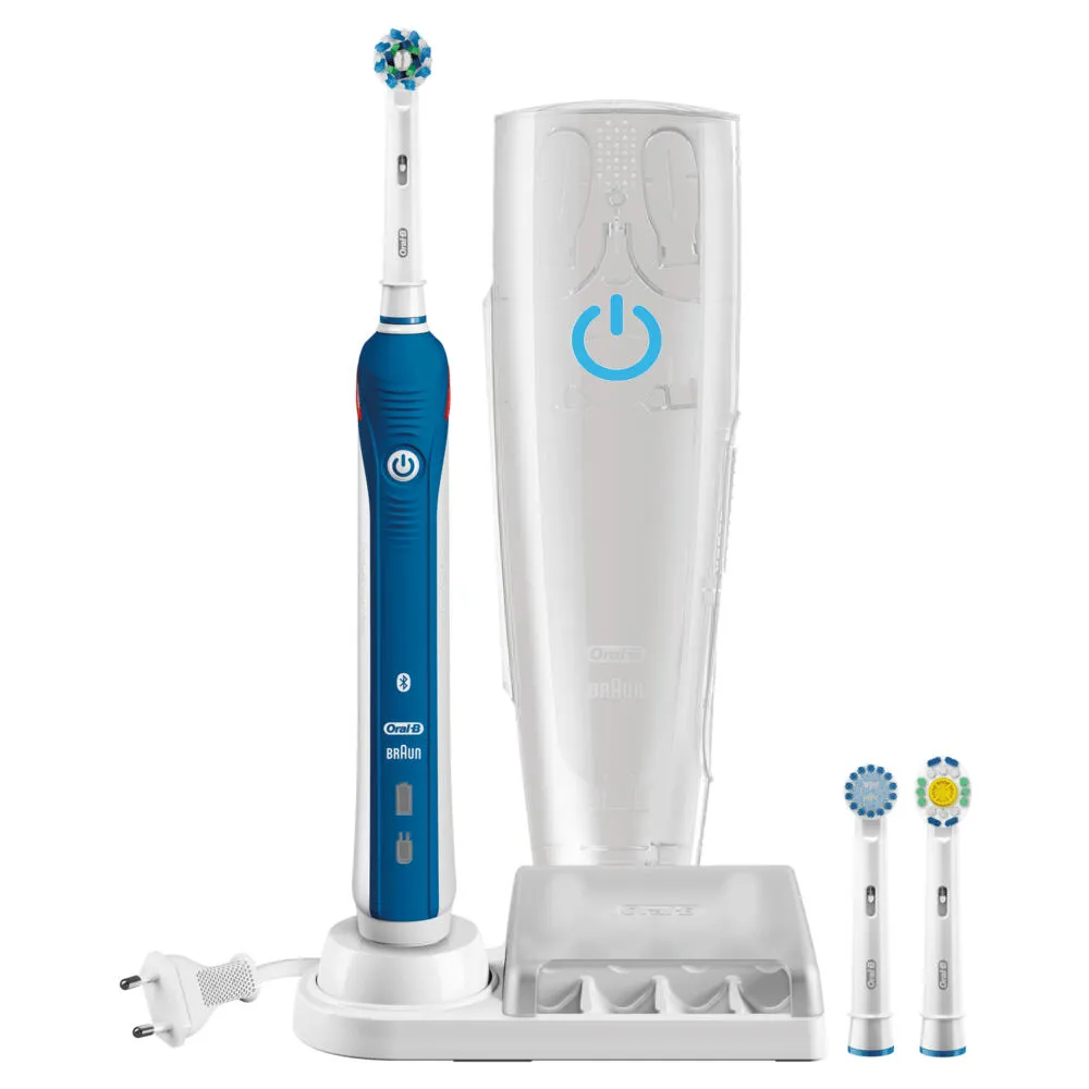 Oral-B PRO 80271439 elektrikli diş fırçası Yetişkin Döner-titreşimli diş fırçası Mavi Şarjlı Diş Fırçaları