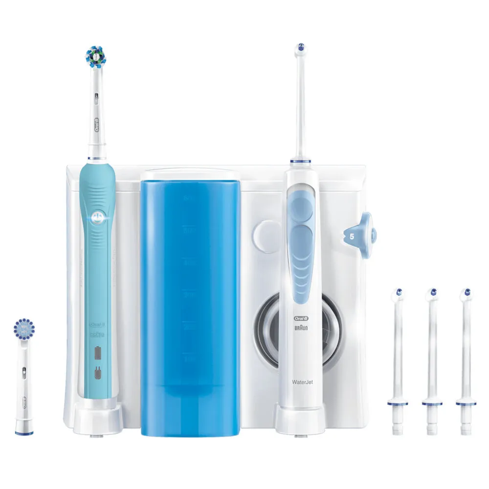 Oral-B PRO 80272571 elektrikli diş fırçası Yetişkin Döner-titreşimli diş fırçası Mavi, Beyaz Şarjlı Diş Fırçaları