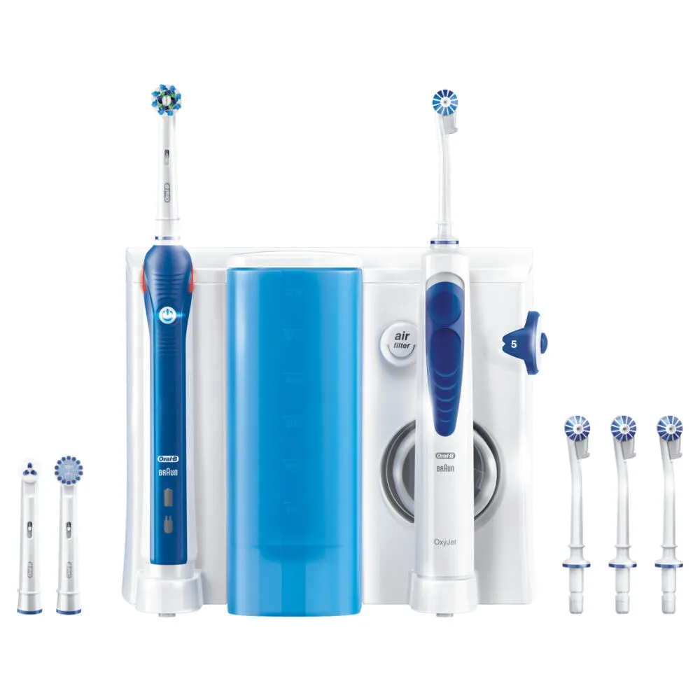 Oral-B PRO 80272635 elektrikli diş fırçası Yetişkin Döner-titreşimli diş fırçası Beyaz, Mavi Şarjlı Diş Fırçaları