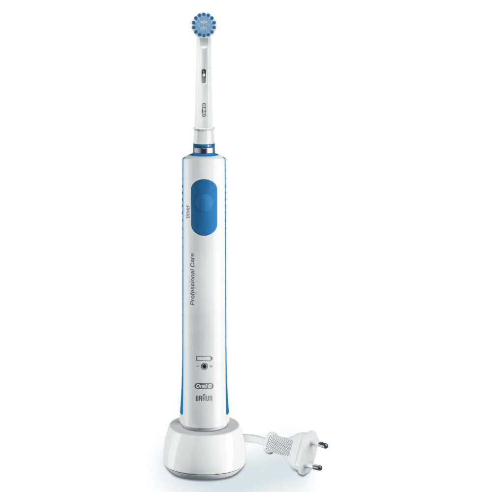 Oral-B PRO 80278691 elektrikli diş fırçası Yetişkin Döner-titreşimli diş fırçası Mavi, Beyaz Şarjlı Diş Fırçaları