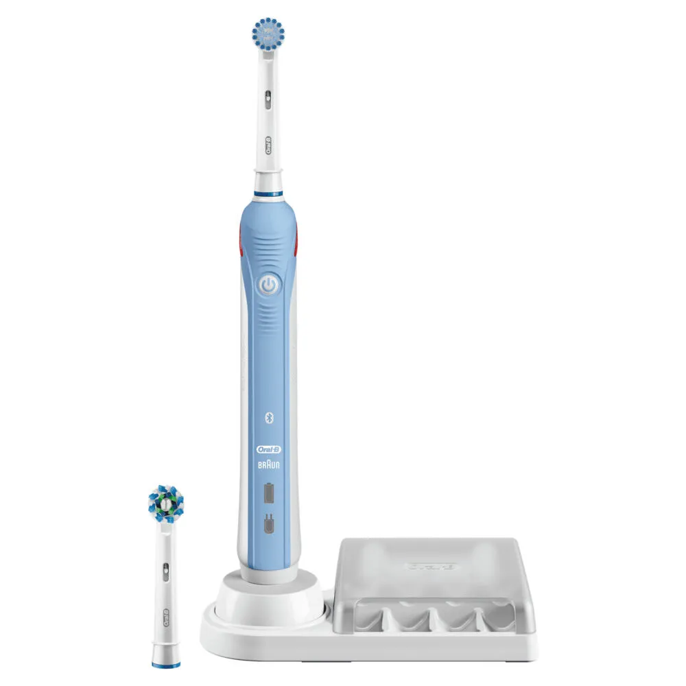 Oral-B PRO 80282411 elektrikli diş fırçası Yetişkin Döner-titreşimli diş fırçası Mavi Şarjlı Diş Fırçaları