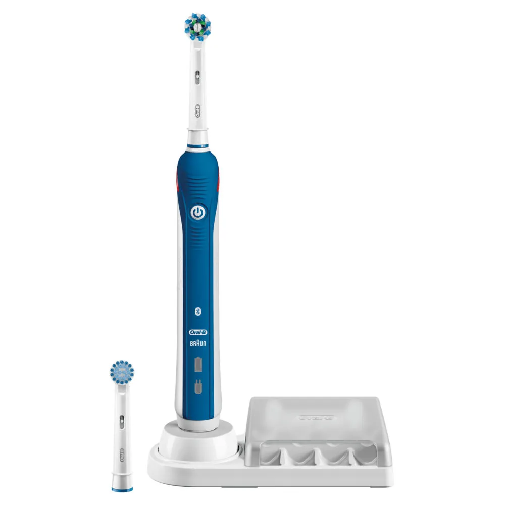 Oral-B PRO 80282417 elektrikli diş fırçası Yetişkin Döner-titreşimli diş fırçası Mavi Şarjlı Diş Fırçaları