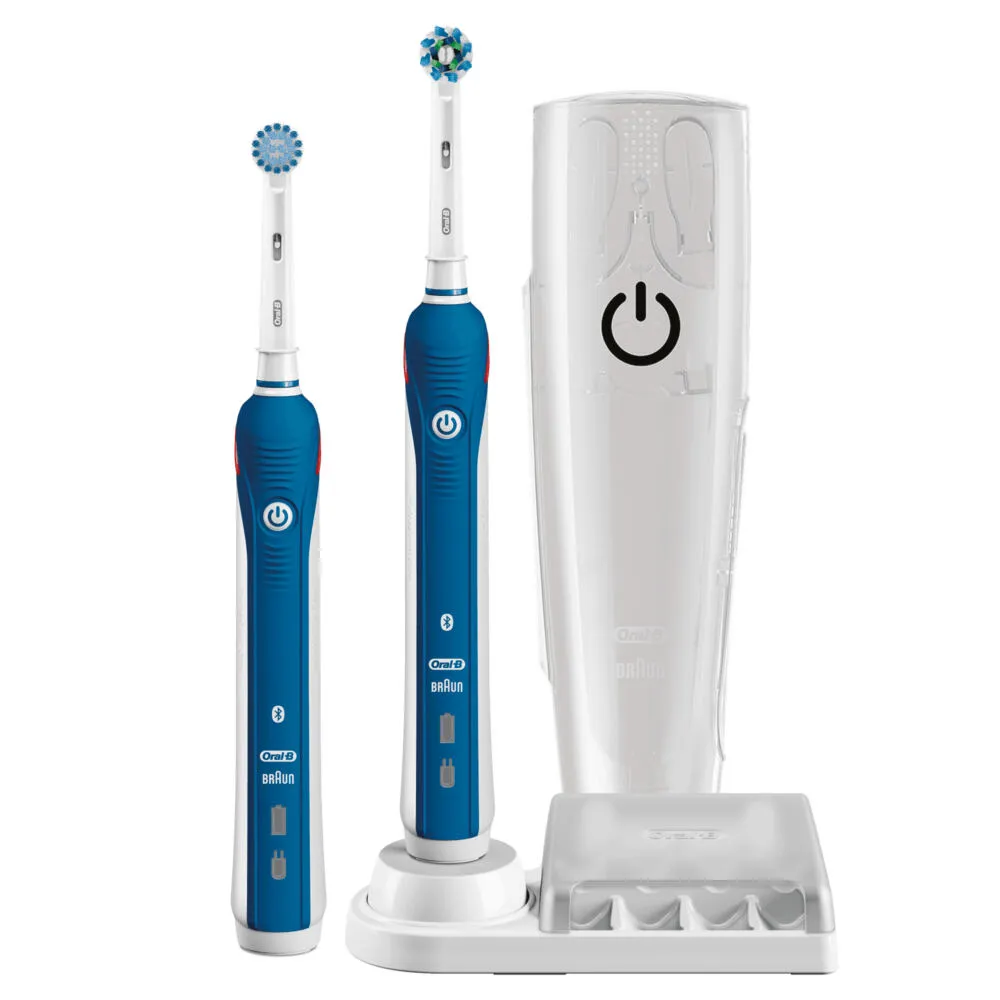 Oral-B PRO 80286775 elektrikli diş fırçası Yetişkin Döner-titreşimli diş fırçası Mavi Şarjlı Diş Fırçaları