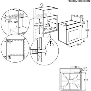 Electrolux EOB2401BOX 72 Litre 949 496 115 Ankastre Fırın Thumbnail 8