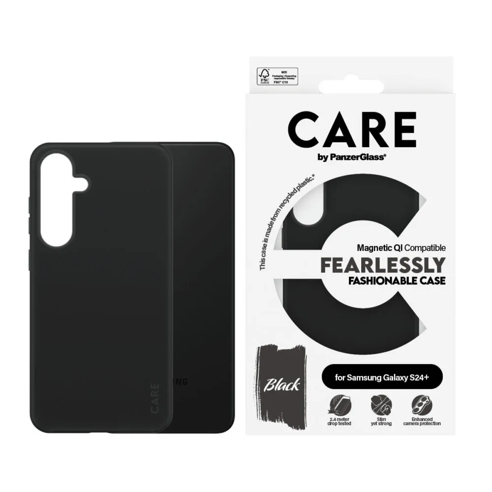 PanzerGlass CARE™ by PanzerGlass® Case Black w. Qi Compatible Samsung Galaxy S24+ 1167 Thumbnail 1
