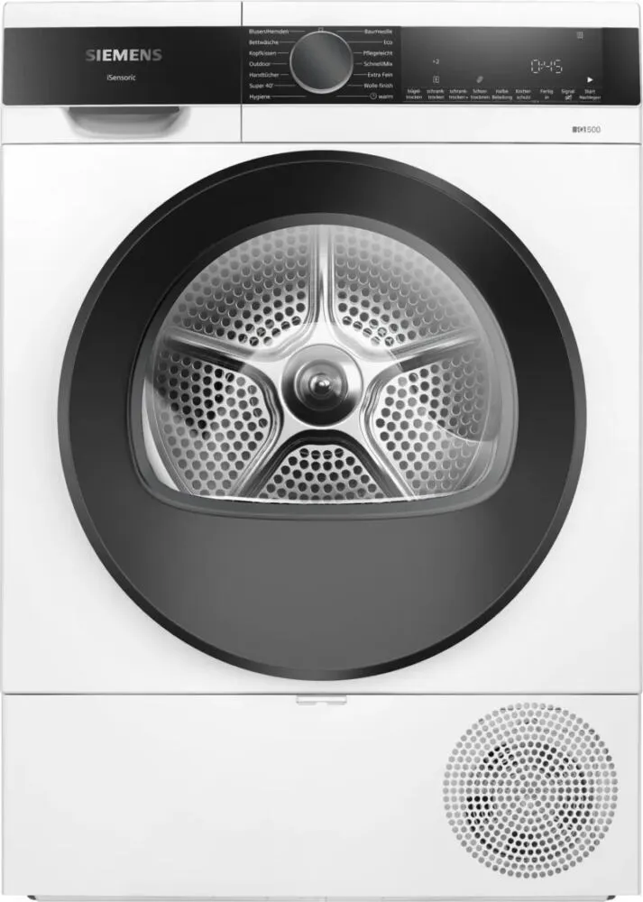 Siemens iQ500 WQ33G2D41 kurutucu Solo Önden yüklemeli 9 kg Beyaz Kurutma Makinesi