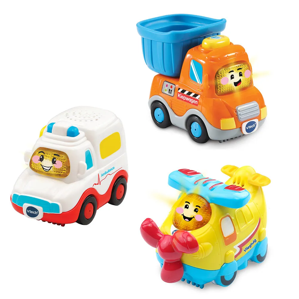 VTech Toet Auto's Trio Pack Amir, Vasco & Kevin Eğitici Oyuncak