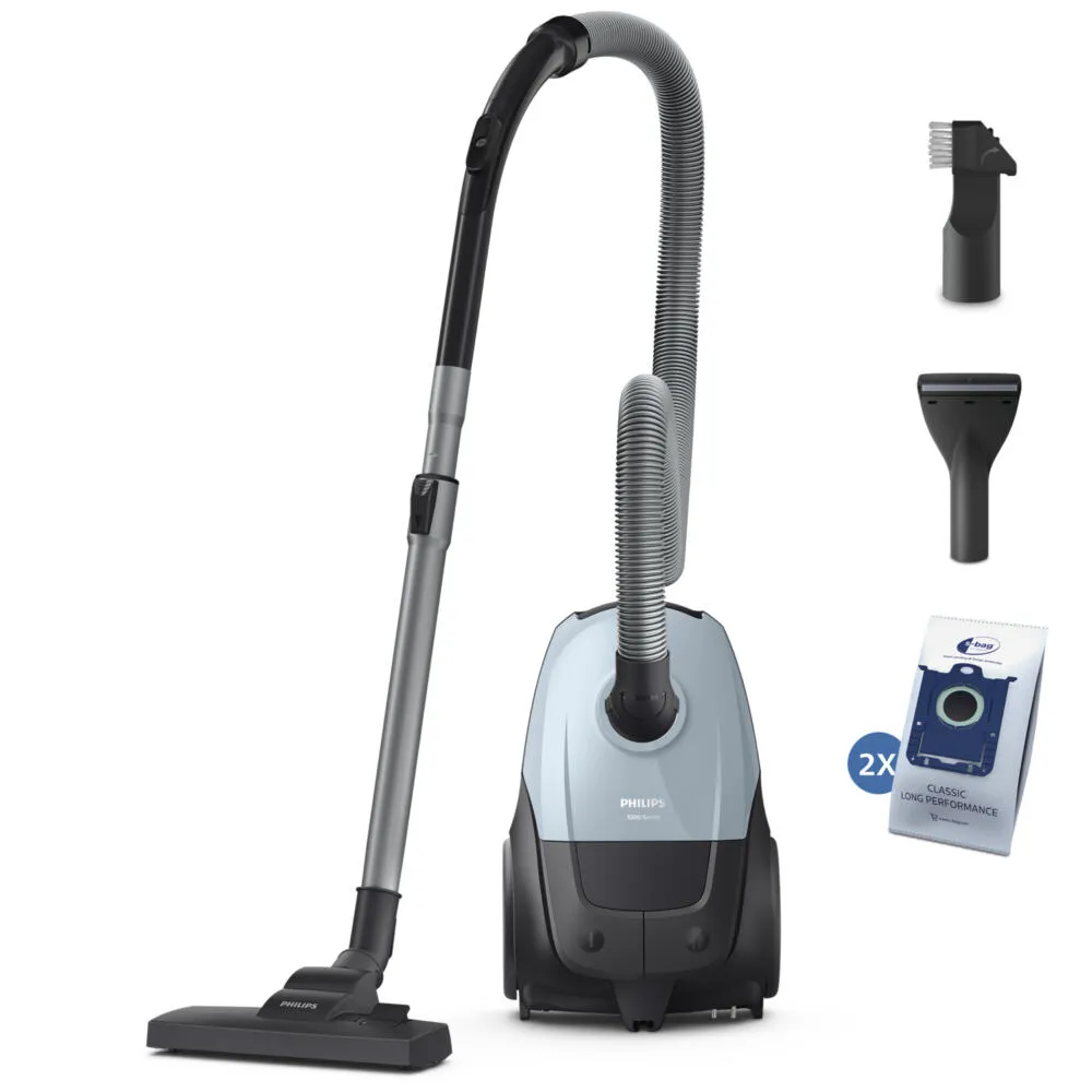 Philips 2000 series XD1142/10 elektrik süpürgesi 3 l Silindir vakum Kuru 800 W Toz torbası Elektrikli Süpürge