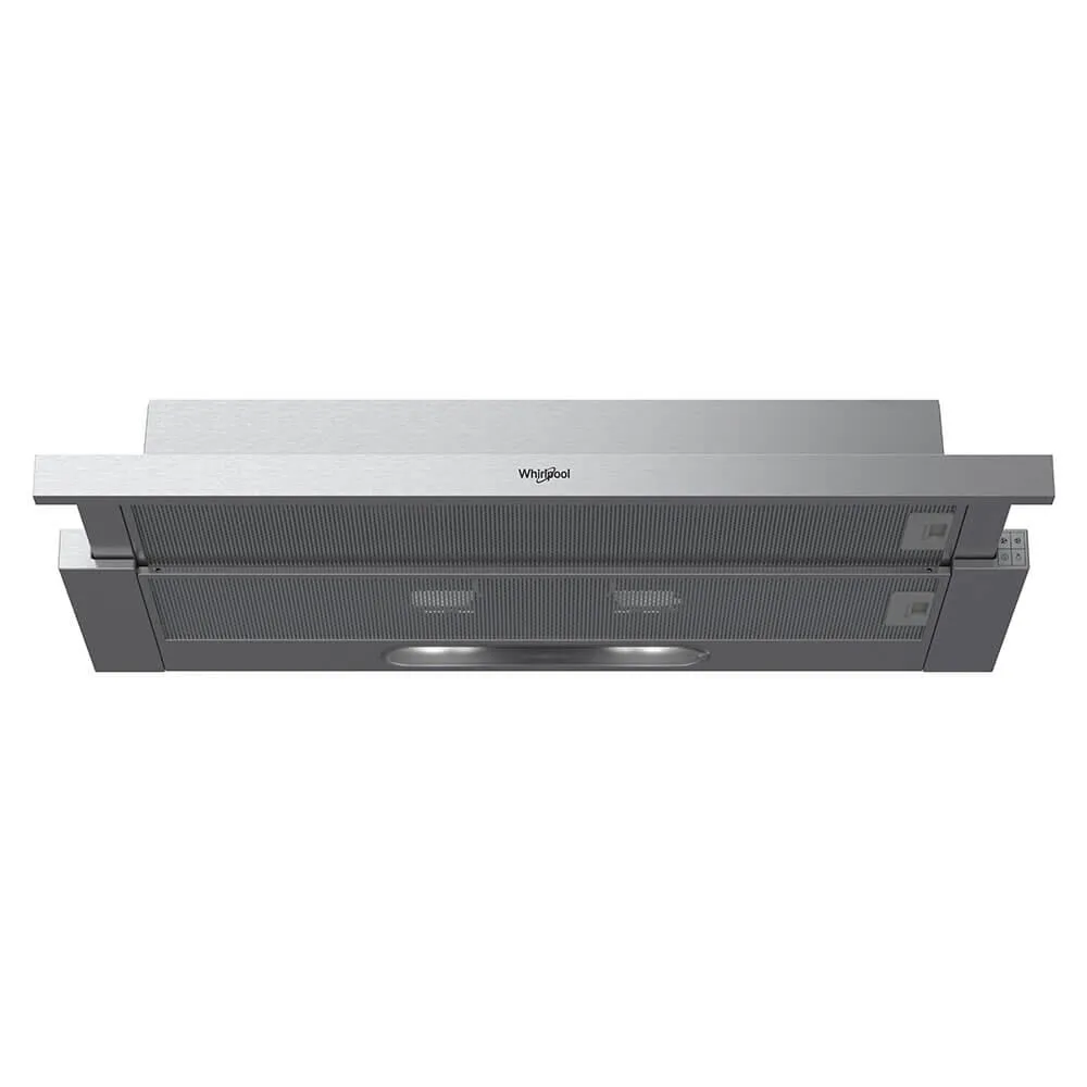 Whirlpool WHT9030S ocak bacası Yarı yerleşik (dışa çekmeli) Gri Davlumbaz ve Aspiratö